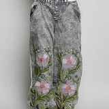 Black Garden Grove Embroidered Jogger