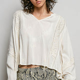 Ivory Feeling Feminine Soft Wash Blouse