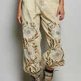 Sand Sunfield Embroidered Jogger