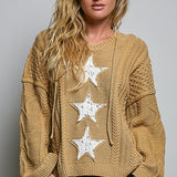 You Shine, Girl Star Patch Sweater