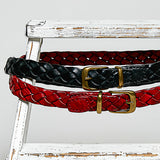 Braided Genuine Leather Belt