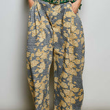 Golden Flower Fields Washed Balloon Pant