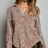 Effortlessly Cool Thermal Button Long Sleeve