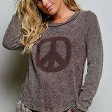 Coffee Bean Waffle Peace Long Sleeve