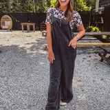 Black Sugar Mineral Wash Jumpsuit