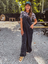Black Sugar Mineral Wash Jumpsuit