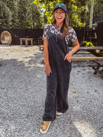 Black Sugar Mineral Wash Jumpsuit