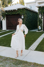 White Lace Cutout Dress