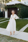 White Lace Cutout Dress