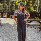 Black Sugar Mineral Wash Jumpsuit