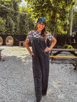 Black Sugar Mineral Wash Jumpsuit