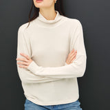 Cozy Mock Neck Drop Shoulder Relax Fit Pullover