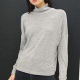 Ultra Soft Basic Turtleneck with Drop Shoulder