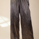 Olive Tie Waist Satiny Pant