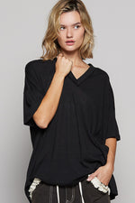 Oversize V Neck Easy Tee