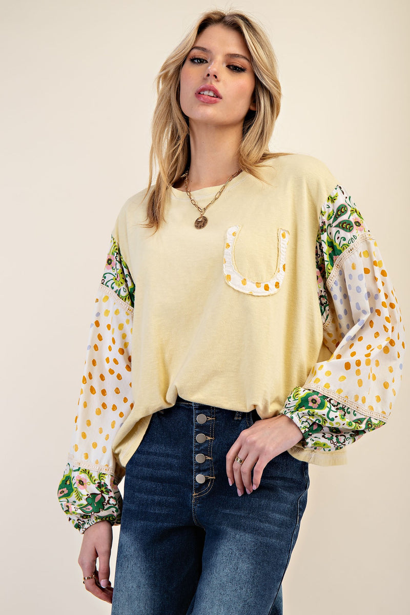Pear for Pear Mix Print L/S