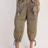 Washed Fern Flap Pocket Cargo Pant