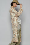 Beige + Taupe Boho Mix Crochet Duster