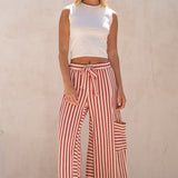 STRIPE WIDE LEG PANT