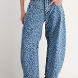 Denim Leo Barrel Pant