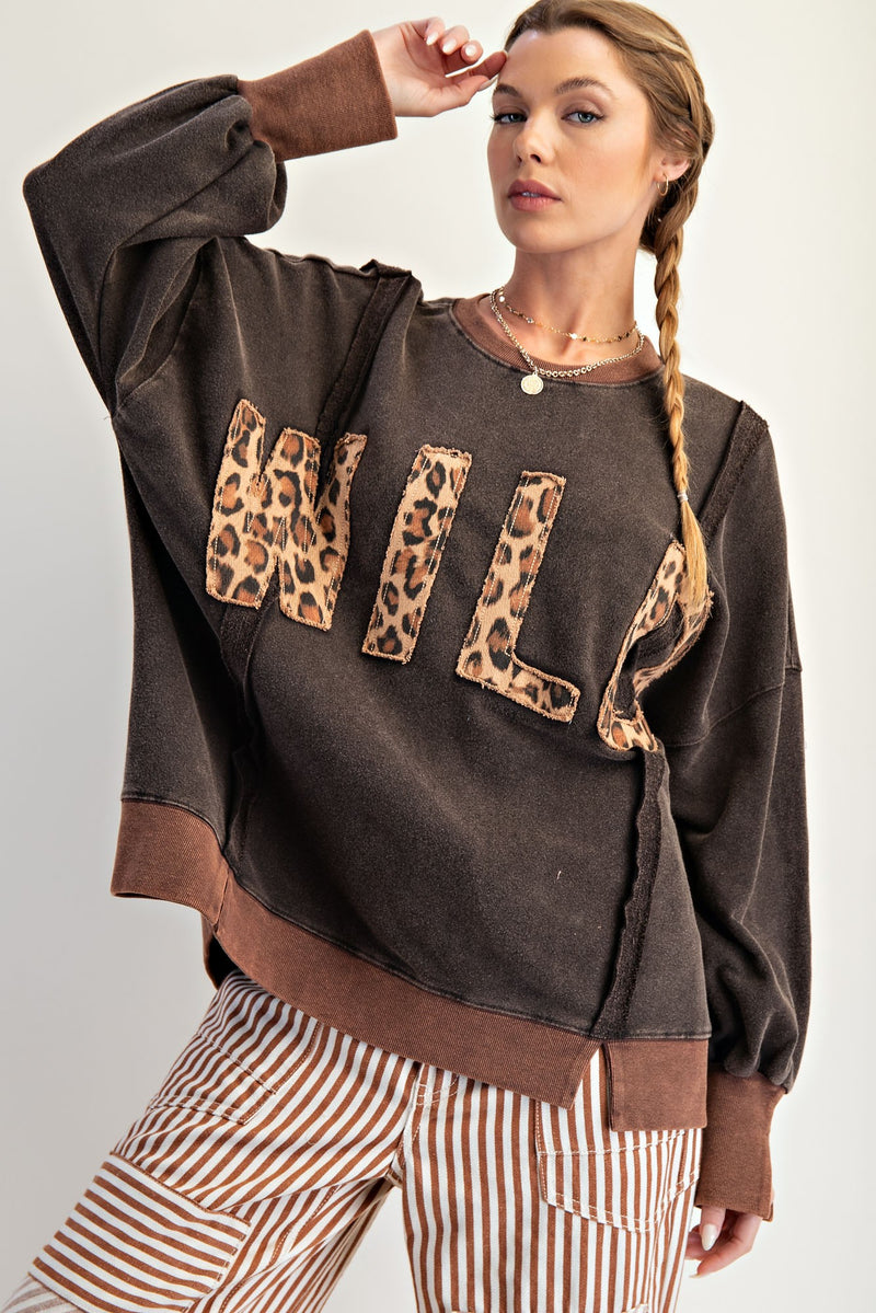 W I L D Washed Terry Pullover