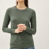 Classic Sweater with Rib Trim