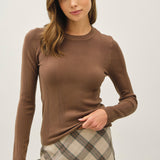 Rib Mix Texture Classic Sweater