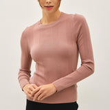 Rib Mix Texture Classic Sweater
