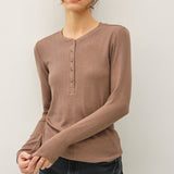 Modal Classic Rib Button Henley