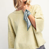 Lemonilla Oversize Rib Trim Sweater