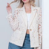 Natural Lace Blazer