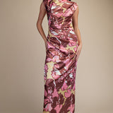 Retro Garden Goddess Midi Dress