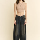 Live Free Denim Panel Seam Jean | Dark