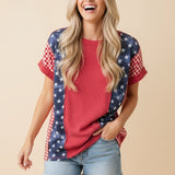 Plaid Stars + Stripes Tee
