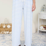 Light Blue Texture Stripe Lounge Pant
