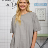 Relax Fit Exposed Seam Tee
