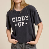 Giddy Up Vintage Wash Tee
