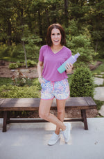 V Neck Short Sleeve Basic Everyday