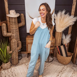 Oversized Solid Knit Jumpsuit