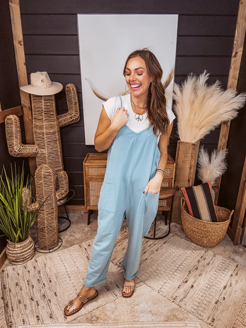 Oversized Solid Knit Jumpsuit