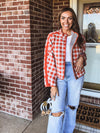 Orange + Blue Quilted Jacket