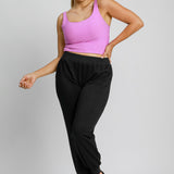 Black Luxe Knit Jogger