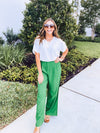 Kelly Green Straight Leg Trouser