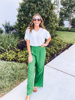 Kelly Green Straight Leg Trouser