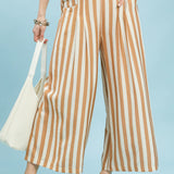 Street Chic Vertical Stripe Pant | Latte