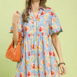 Pop on In Light Blue Watercolor Dress