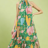 Dreamy Blossom Midi Tiered Dress