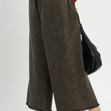 Leo Wide Leg Fray Hem Pant