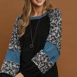 Black Floral Mix & Match Raglan Long Sleeve