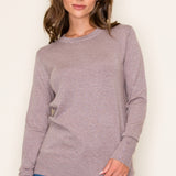 Cozy Soft Sweater with Button Detail Cuff